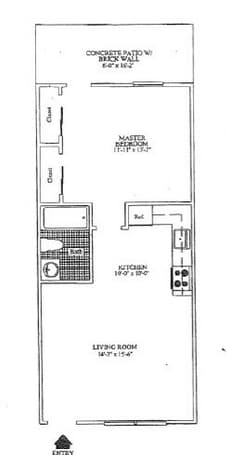 1BR/1BA - The Maple Lower