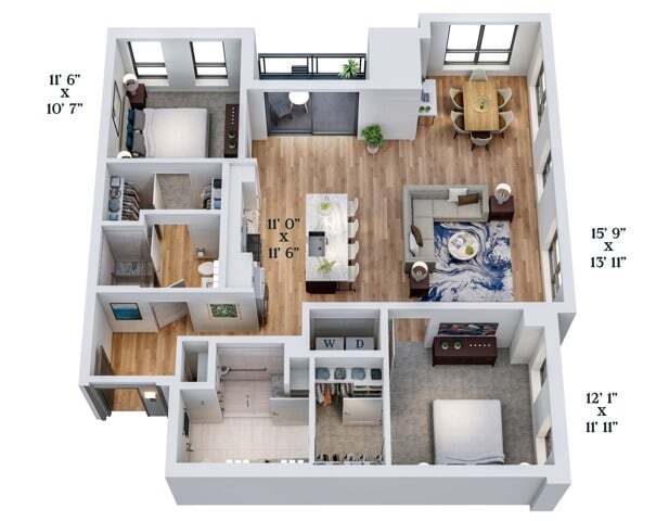 C12 | 2x2 | 1314 sq ft - C12