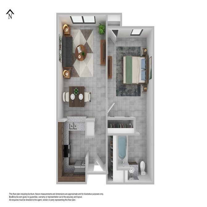 Floor Plan - 1 Bedroom