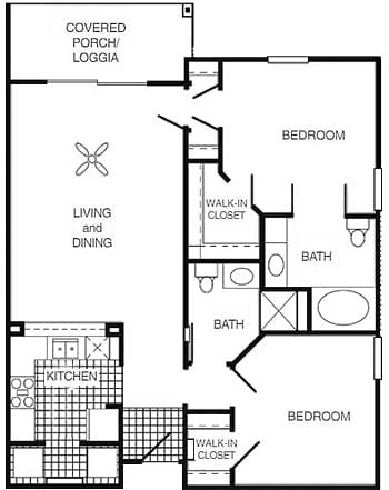 Floor Plan - 2 Bedroom