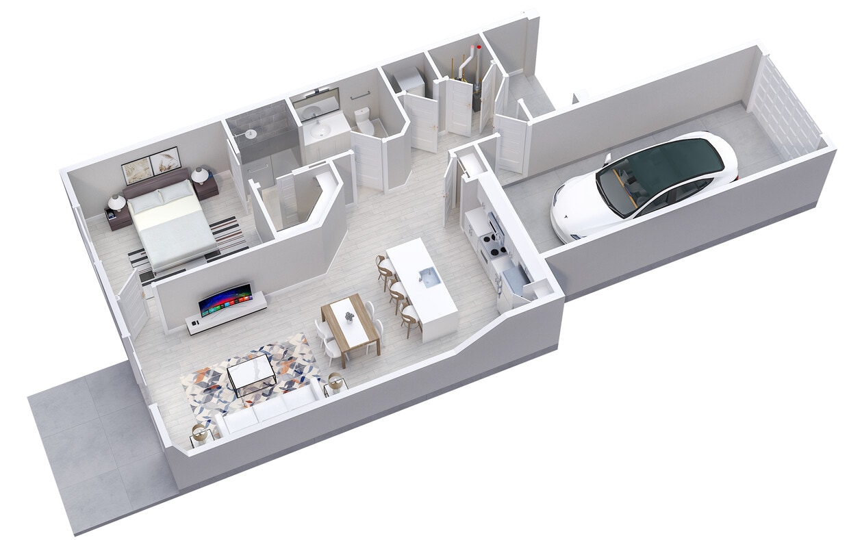 1 Bedroom - 820 Sq. Ft. - 1 Bedroom 1 Bath