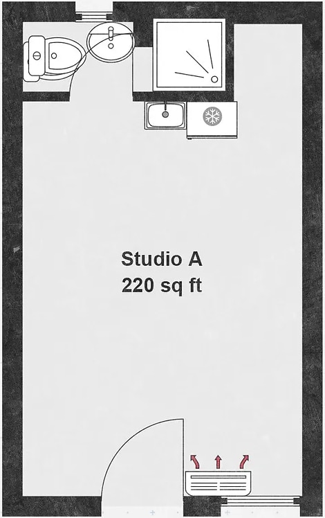 Floor Plan - Studio A