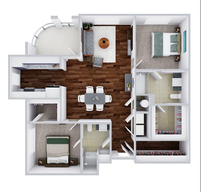 Giotto U2Aa | 2 bed / 2 bath - Giotto (Alt)