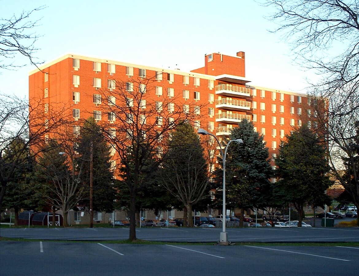 View from the west - Cedar View Apartments