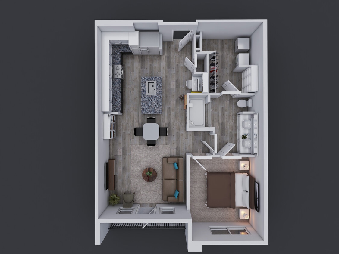Pflugerville 3D Floor Plan_A2 - A2 AFF 80