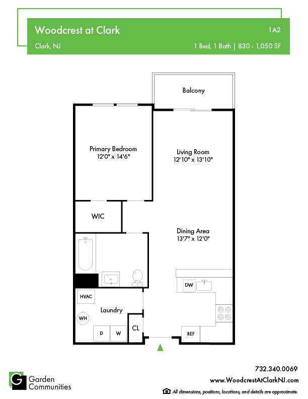 Floor Plan - $3.64/sq.ft. - 1A2