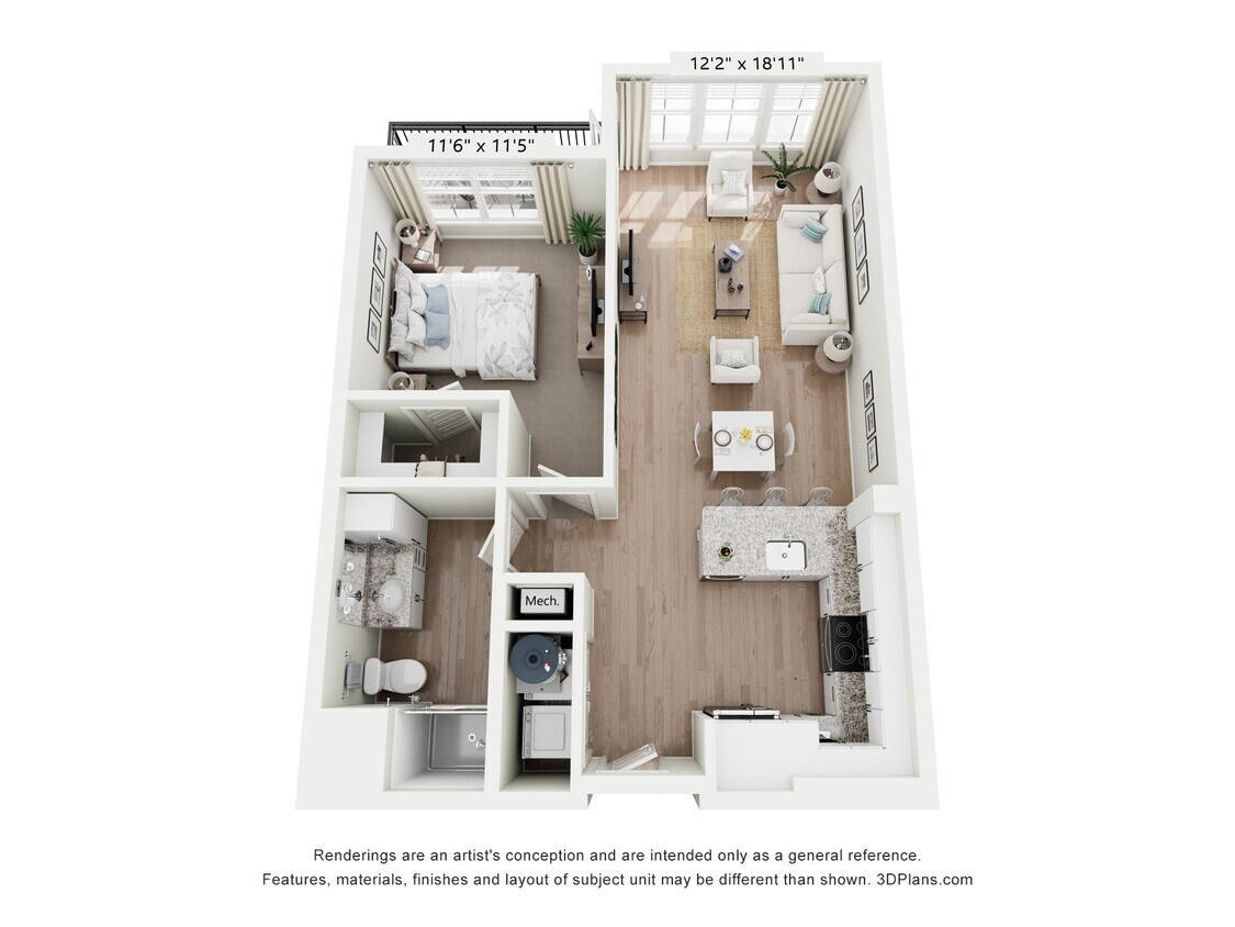 Floor Plan - A2B - Cerulean