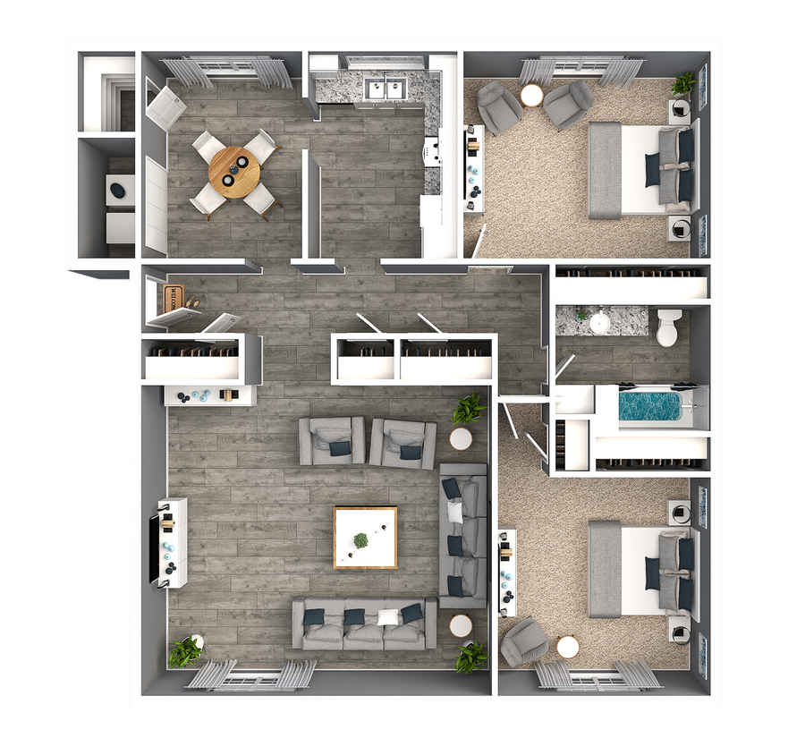 2 Bedroom 1 Bathroom - Iris