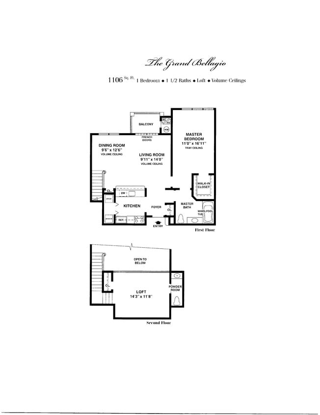 Floor Plan - $3.09/sq.ft. - Grand Bellagio