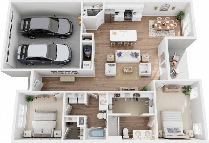 Floor Plan - Sanibel