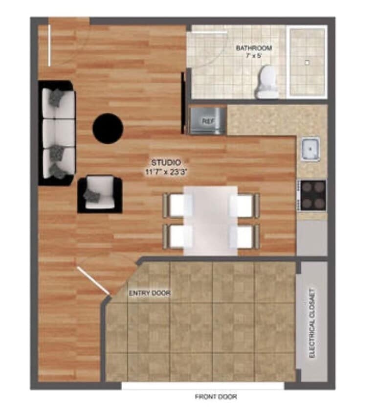 Floor Plan - Studio   