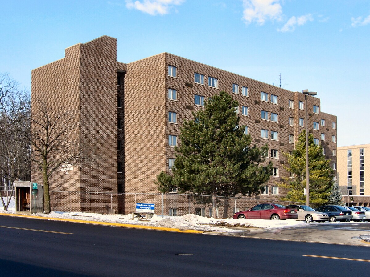 View to the northwest across West Main Street - Interfaith Housing Apartments
