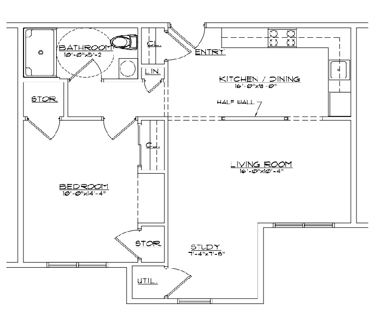 1BR/1BA - ESH