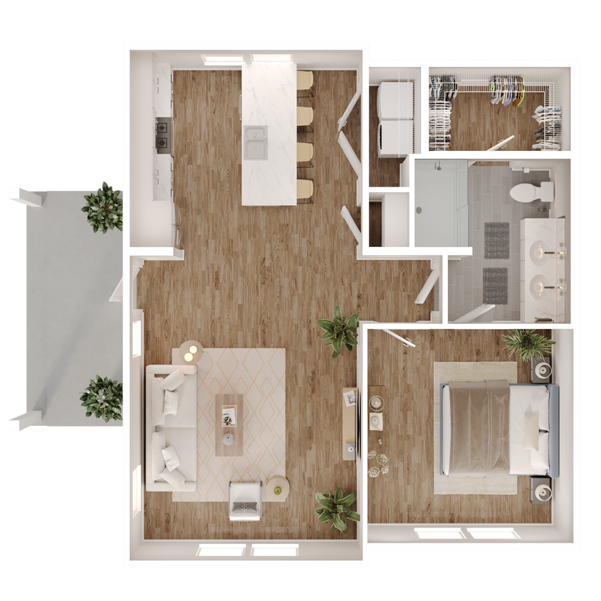 One Bedroom Cottage - 1 Bed Cottage