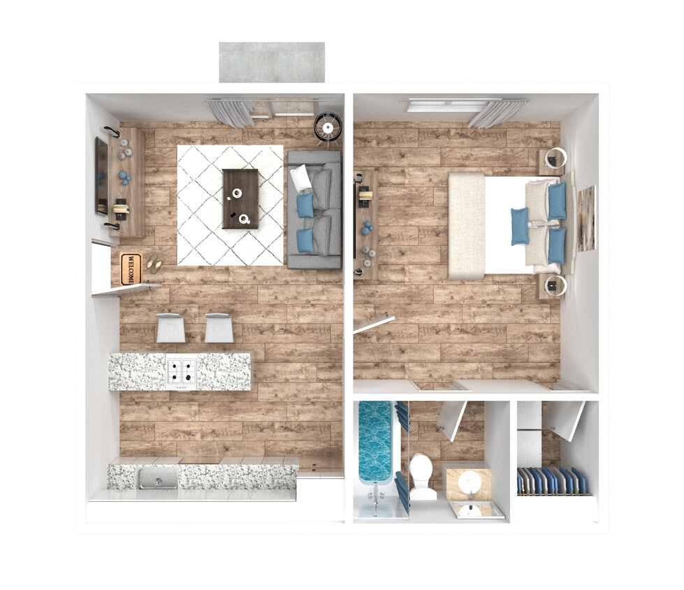 1 Bedroom 1 Bath - The Dolly