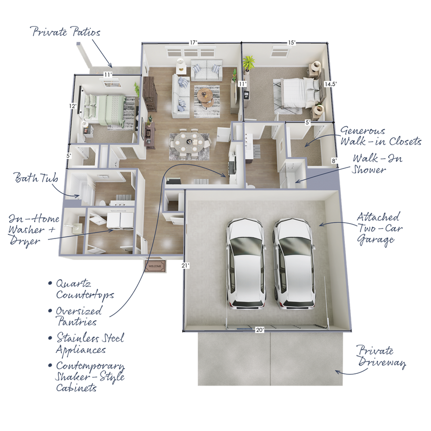 Floor Plan - The Solstice - ADA