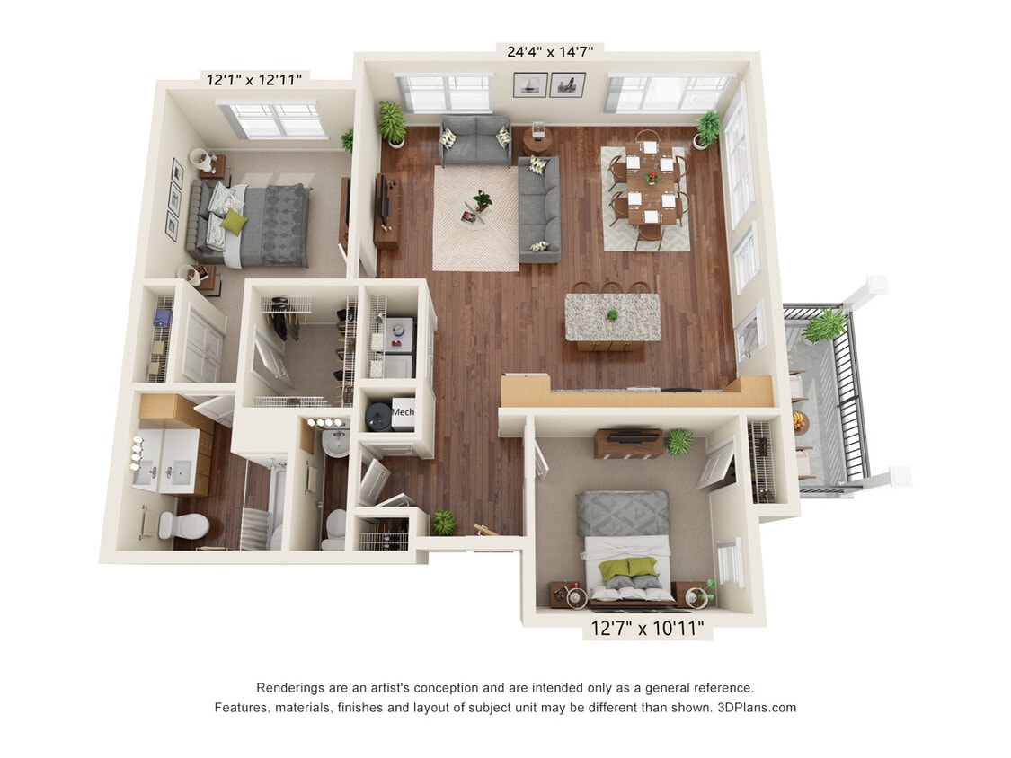 Floor Plan - Two Bedroom B4