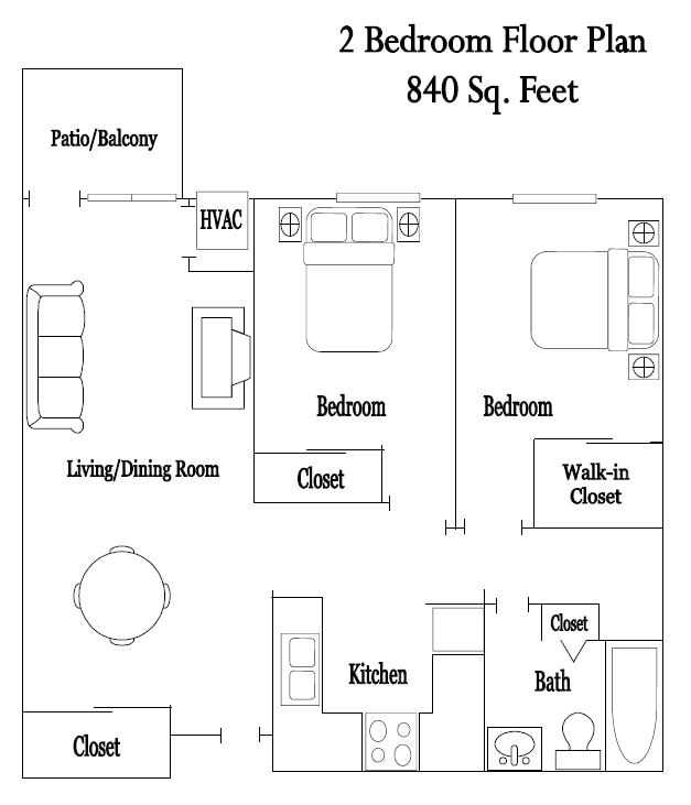 2 Bedroom - Two Bedroom