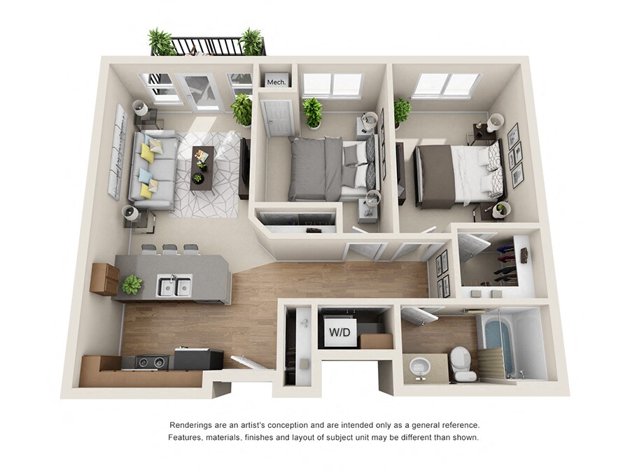Floor Plan - 2x1 - C1