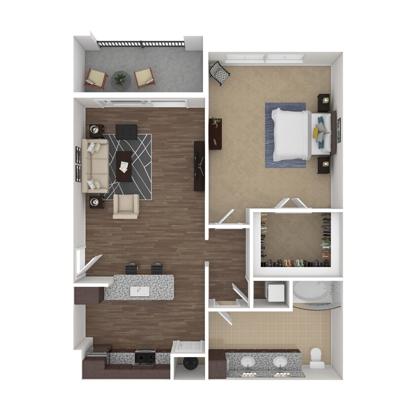 Floor Plan - Workforce Housing 1-Bedrooms