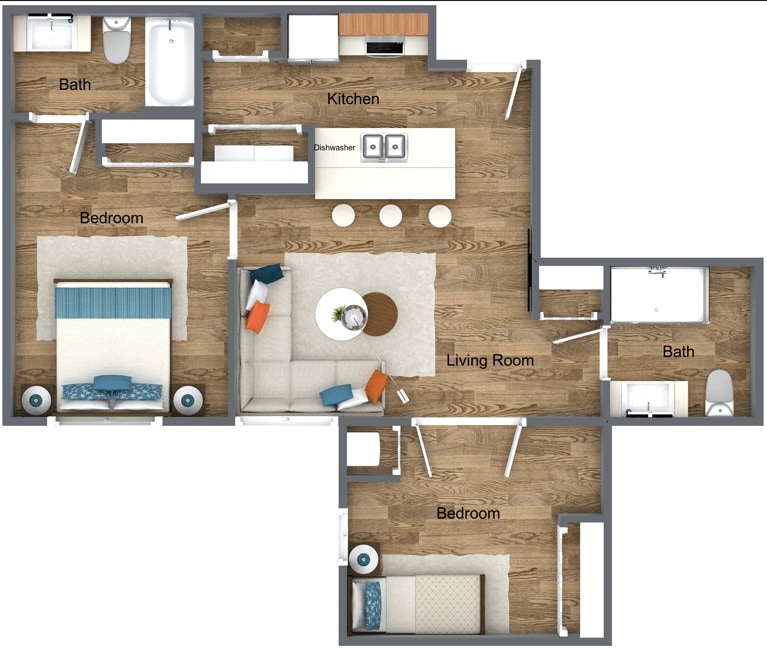 Floor Plan - 2 Bedroom
