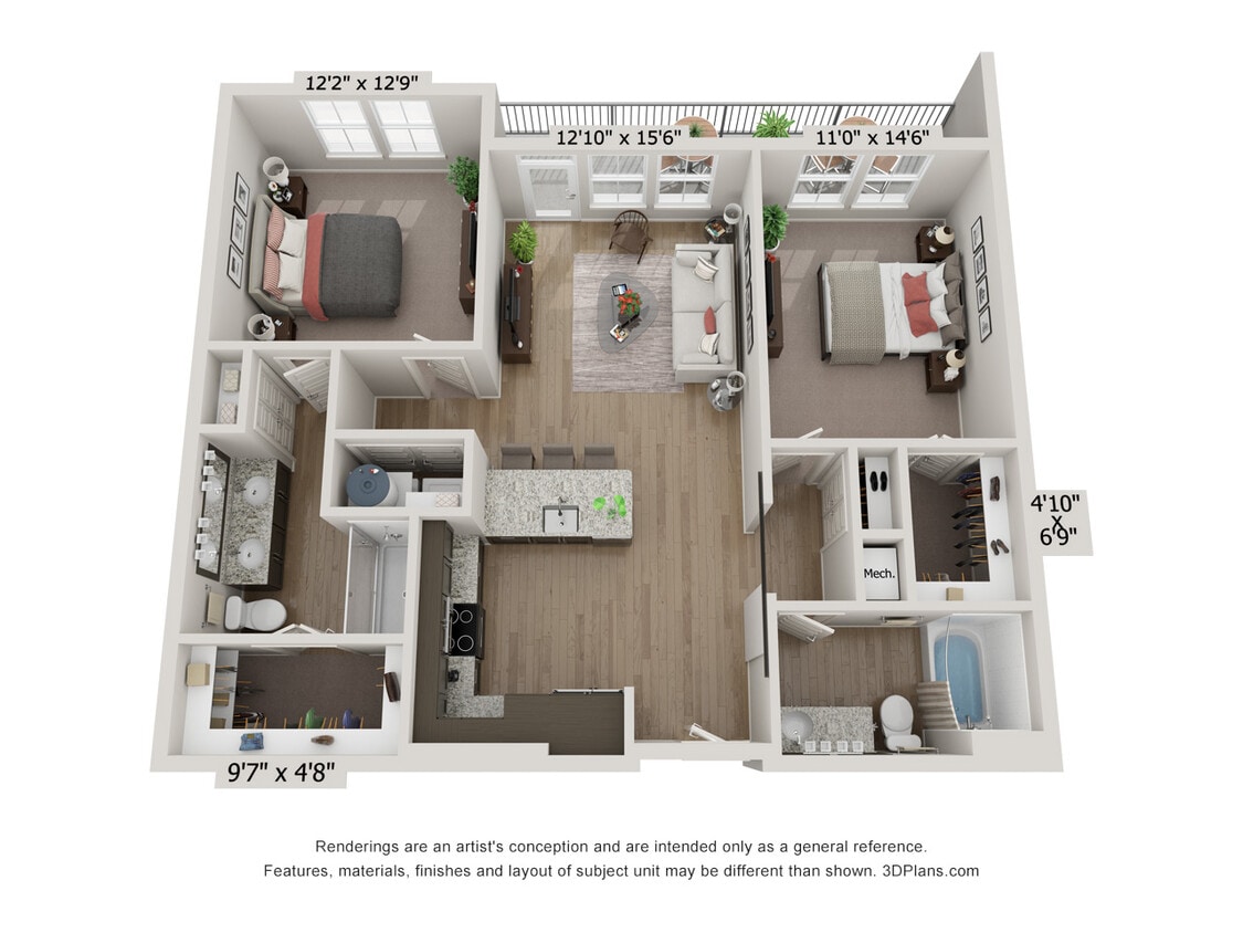 Floor Plan - B2 - Carolina