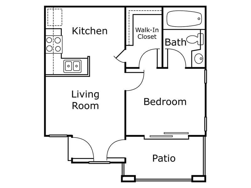Floor Plan - 1x1