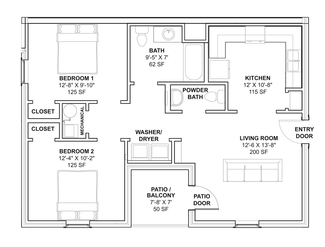 property_10-2025_plan - 3 Plan 3D Bella Vista Cottage Lane_1 - 2 Bedroom/1.5 Bathroom