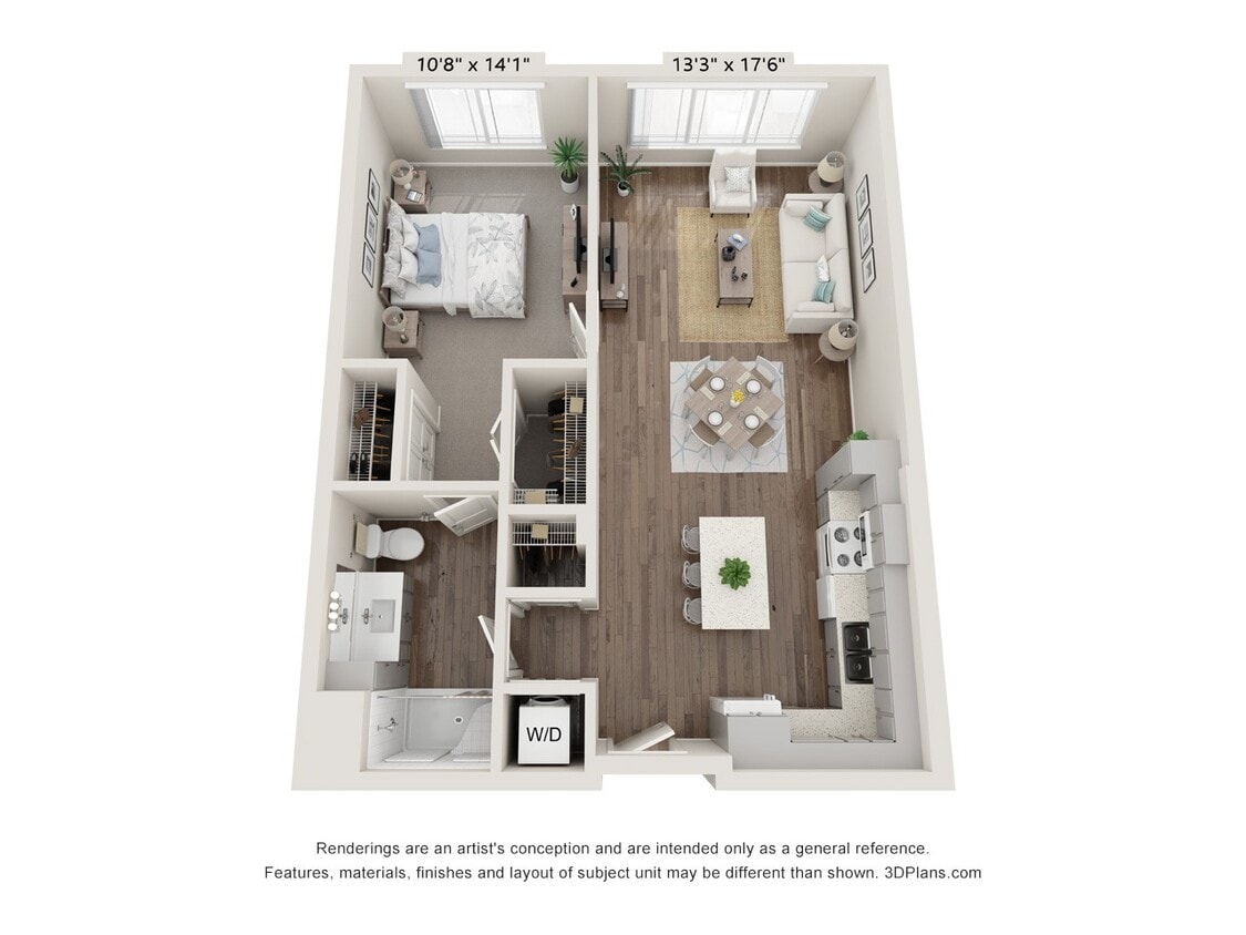 Floor Plan - One Bedroom A2