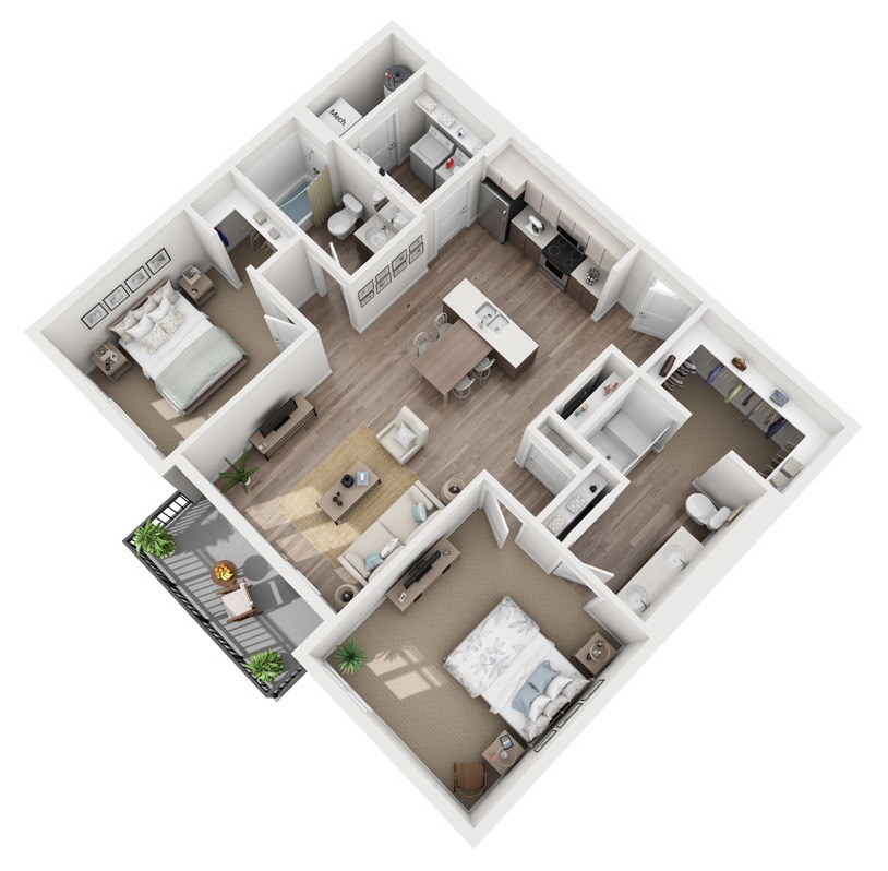Plan-Prelude-B4.jpg - Two Bedroom