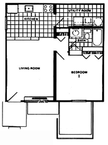1BR/1BA - ONE BEDROOM UNIT-RANCH STYLE - WAITLIST 