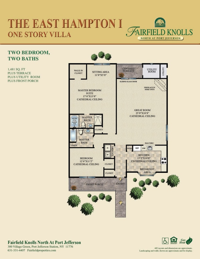 Floor Plan - The East Hampton I