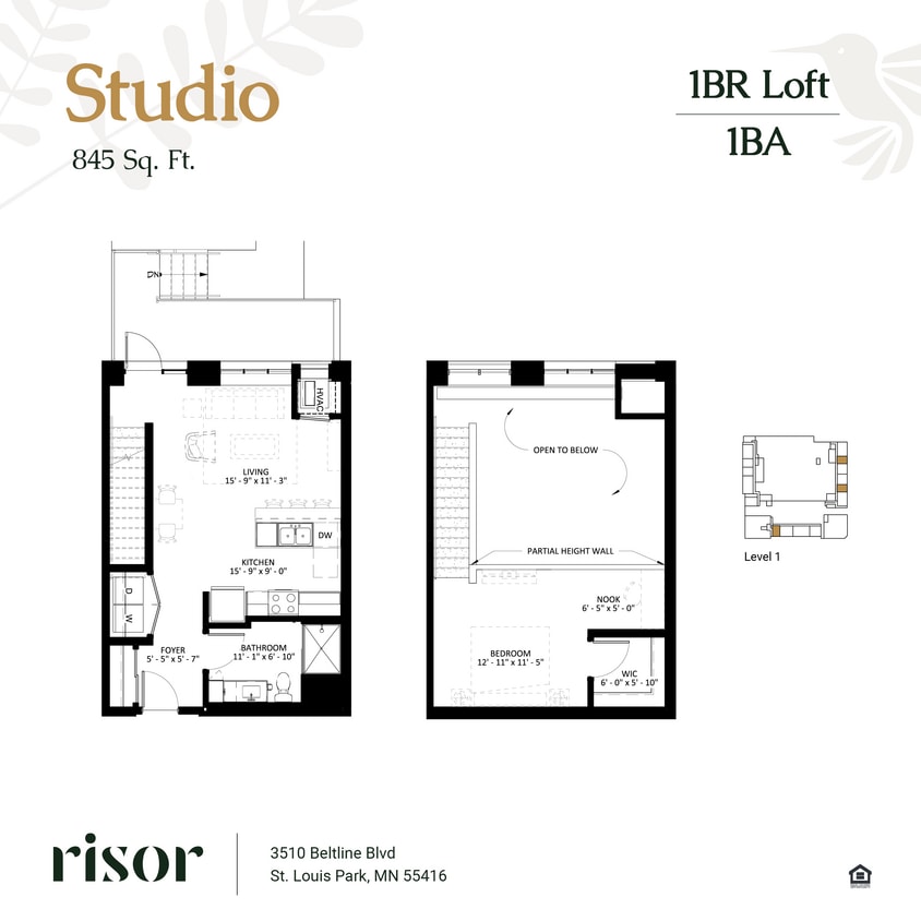 Floor Plan - Studio