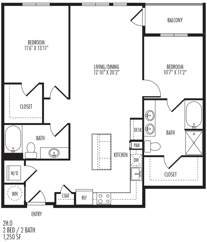 Floor Plan - 2H
