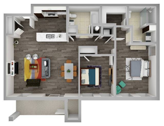 Aspen 3D Floor Plan - Aspen