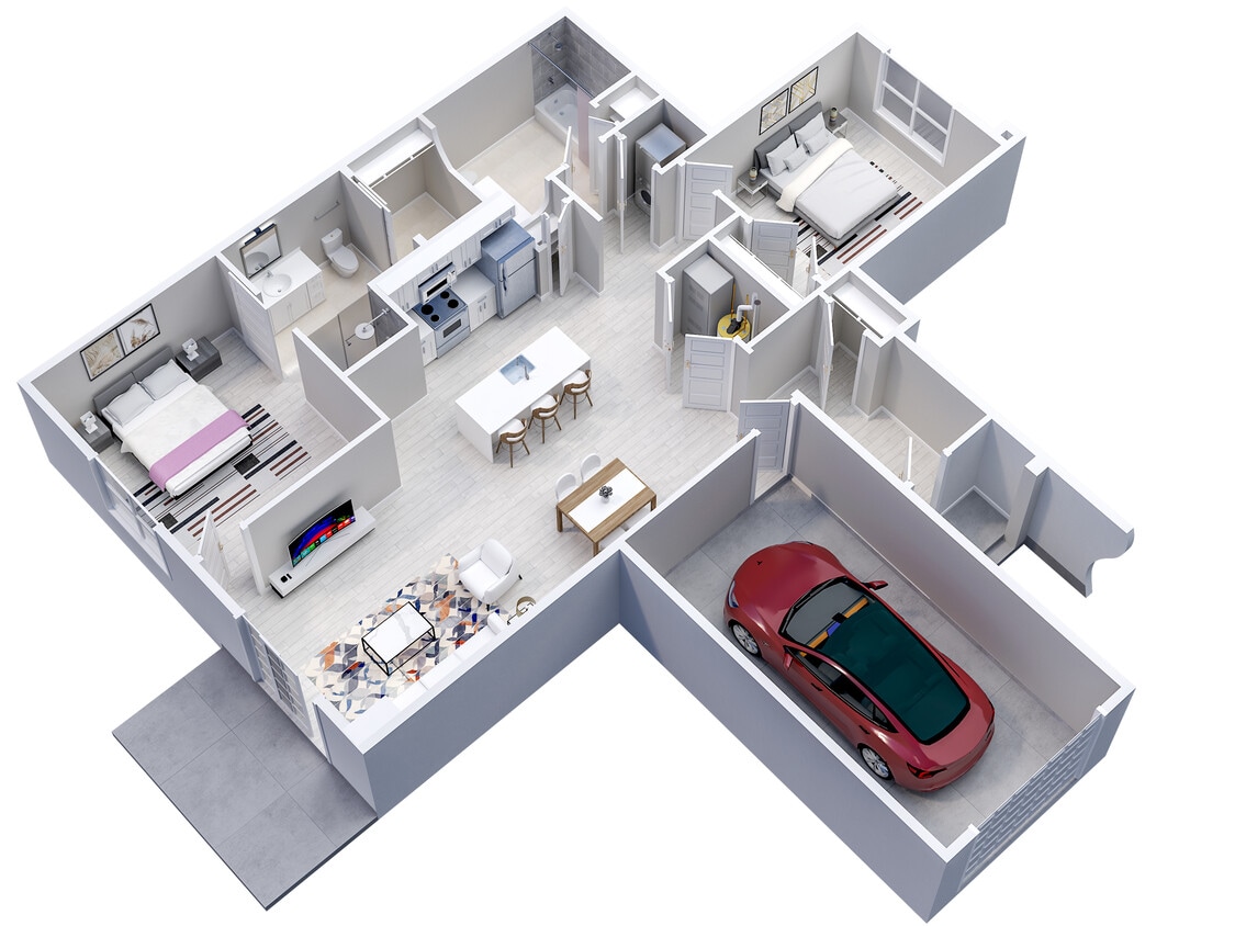 2 Bedroom 2 Bath - 2 Bedroom 2 Bath