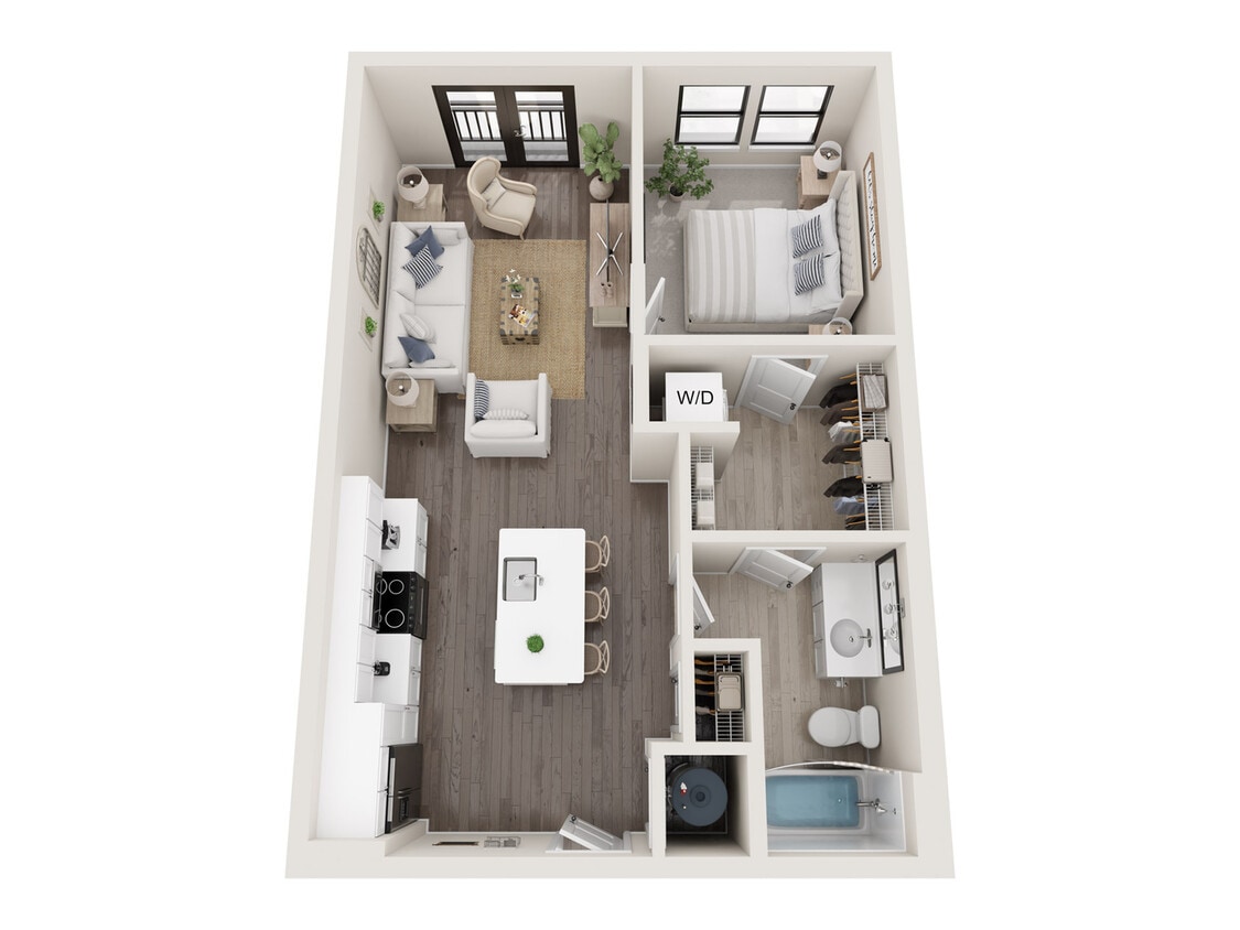 The Hickory at Indian Lake Village_A1A_no desk - Cherry