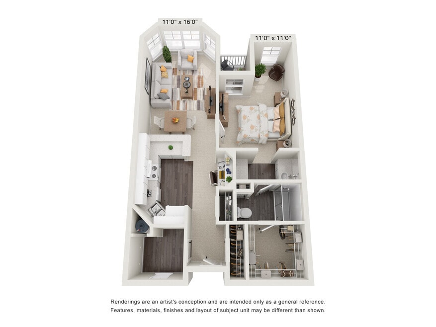 Floor Plan - 1x1