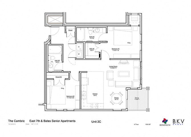 Floor Plan - Two Bedroom C