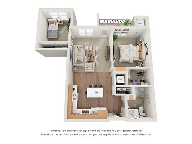 Floor Plan - Two Bedroom - B