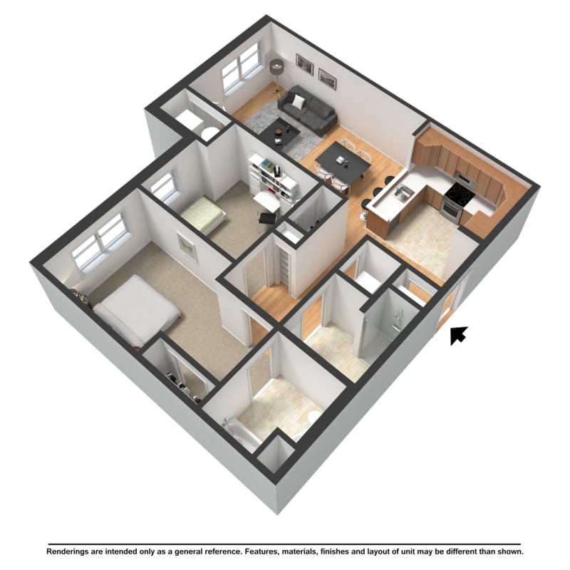 Floor Plan - Two Bedroom