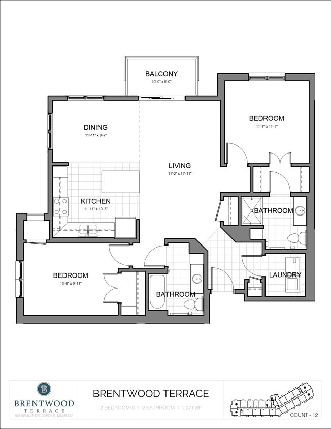 Floor Plan - Two Bedroom