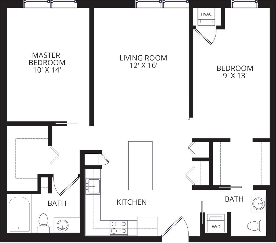 Floor Plan - 2x1.5 B3