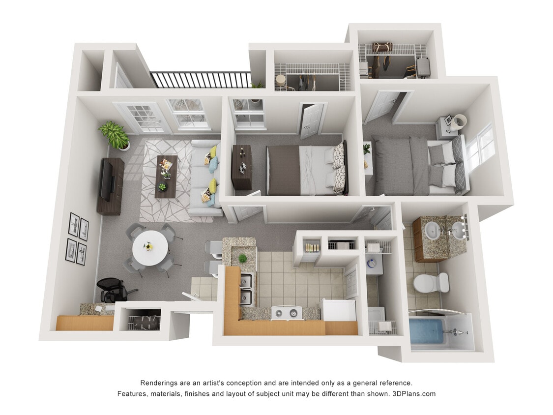 Floor Plan - 2x1