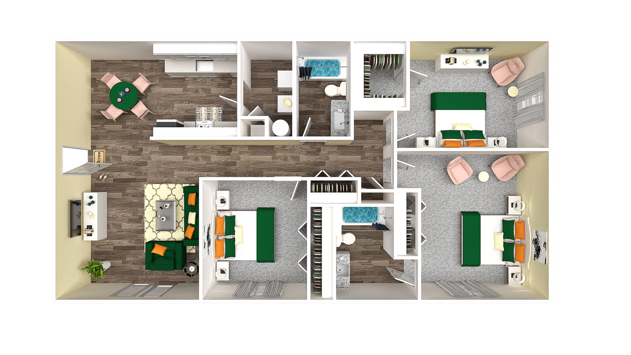 Three Bedroom Two Bathroom - Three Bedroom Two Bathroom