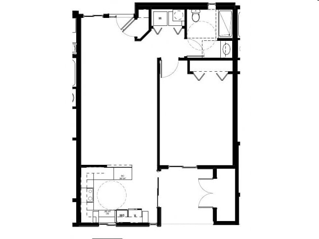 1BR/1BA - 1 Bedroom (B)