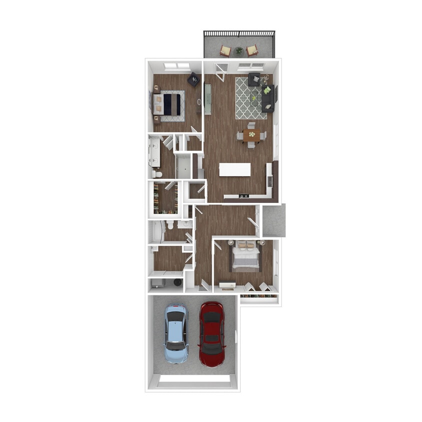 Floor Plan - End Unit