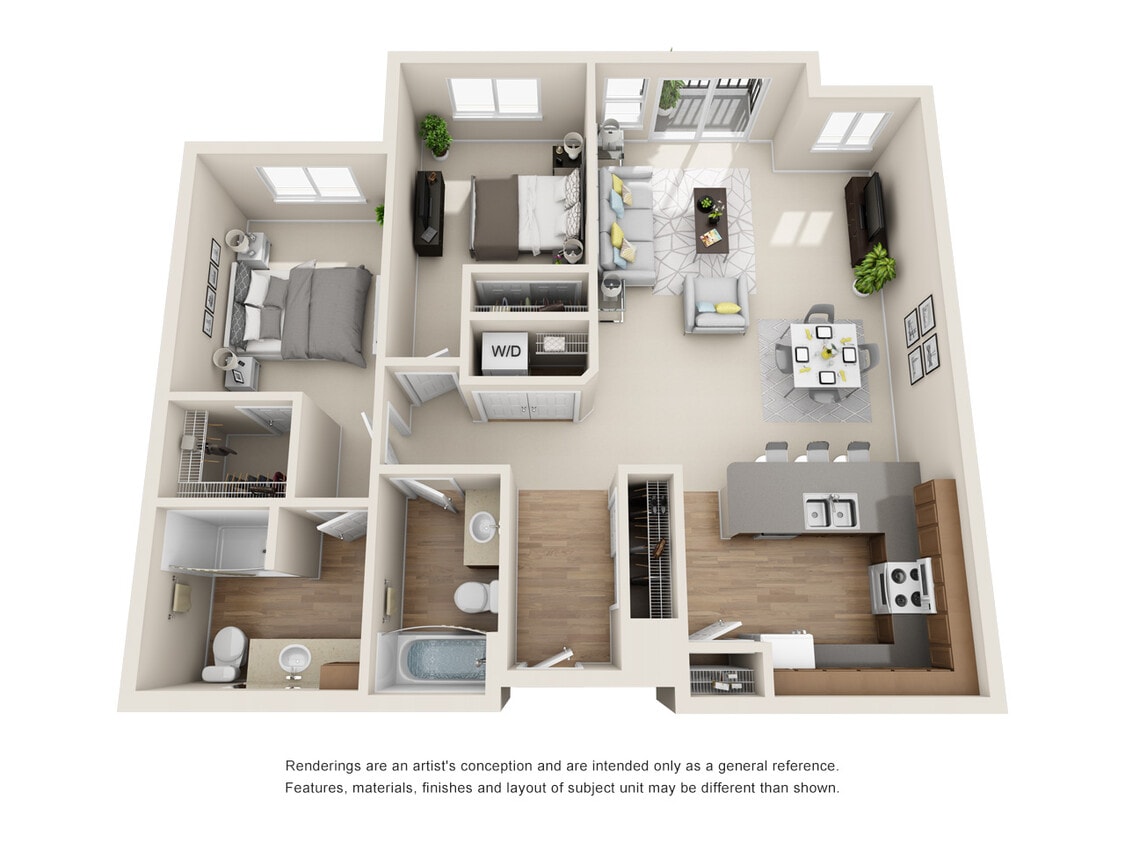 2 Bedroom / 2 Bathroom - 2x2 - D4