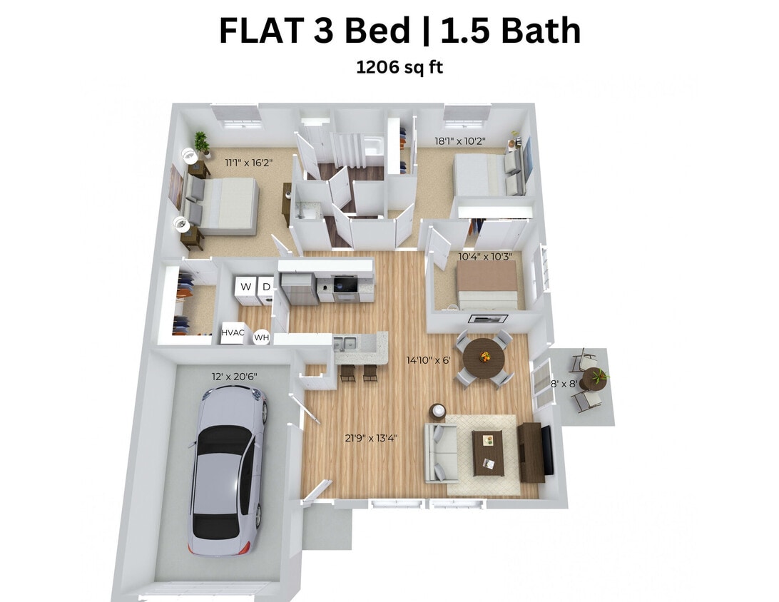 Floor Plan - 3x1.5
