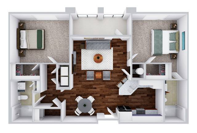 Van Gogh U2B | 2 bed / 2 bath - Van Gogh